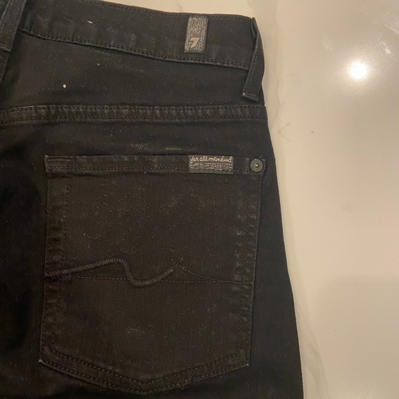 7 for All Man Kind - Men’s Black Jean Size 30 - Picture 5 of 6